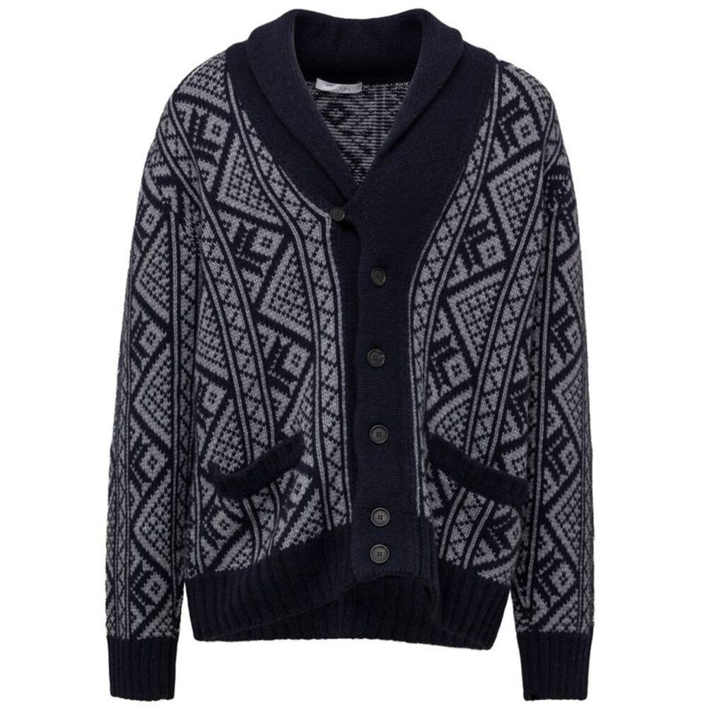 Cruciani Bicolor Cashmere Men's Cardigan